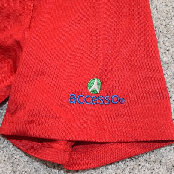 The Flash Insignia Northern Gravity Gear Polo Red Size 4X Dri Tech - Picture 2 of 7